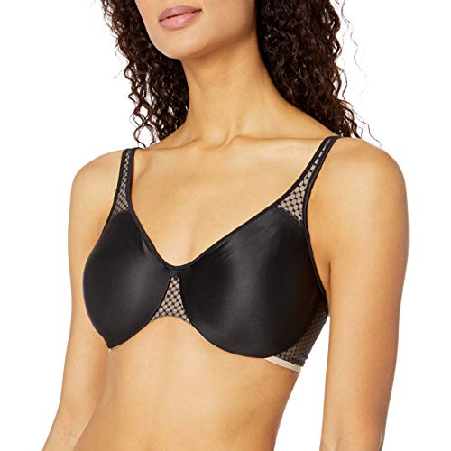 Bali womens Passion For Comfort Minimizer Underwire Bra, Black/Nude, 42DDD - My Discontinued Bra