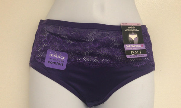 Women's Bali One Smooth U Comfort Indulgence Satin Hipster Panty 2783 - My Discontinued Bra