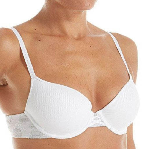 Maidenform Women's Comfort Devotion Spacer Push up Demi Bra Black Body/Beige - DM9352 - My Discontinued Bra