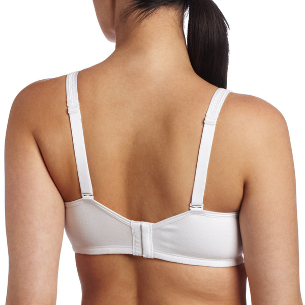 Playtex Women's Cottonista Shape Underwire Convertible strap Bra-5005 White 36DD - My Discontinued Bra