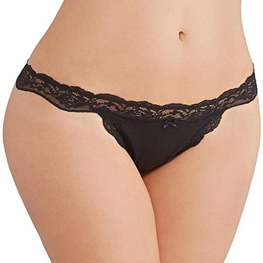 DKNY Women’s Downtown Cotton Thong Panty Underwear 573270 - My Discontinued Bra