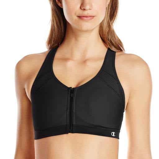 Champion Women's Zip Front-Close High-Impact Sports Bra 7920 - My Discontinued Bra