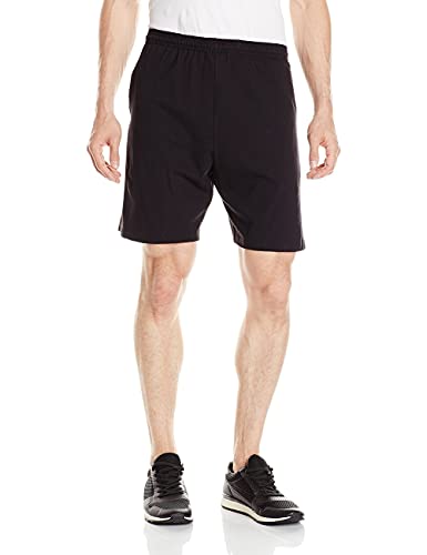 Hanes Men's Jersey Short with Pockets, Black, XX-Large - My Discontinued Bra